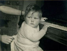 Elizabeth Chadwick as a baby