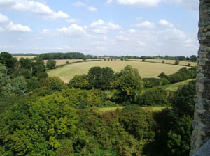 The wall walk at Framlingham castle