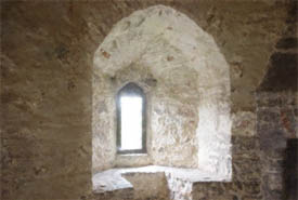 Window in a Medieval castle