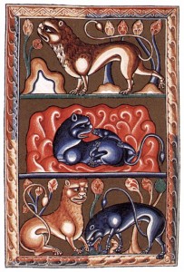 Image from a 12thC (twelfth century) bestiary